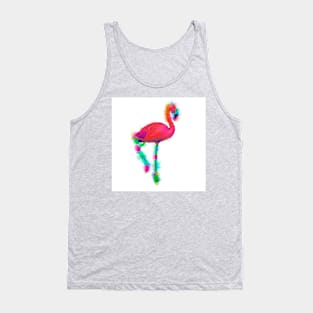 Abstract Flamingo Step Tank Top